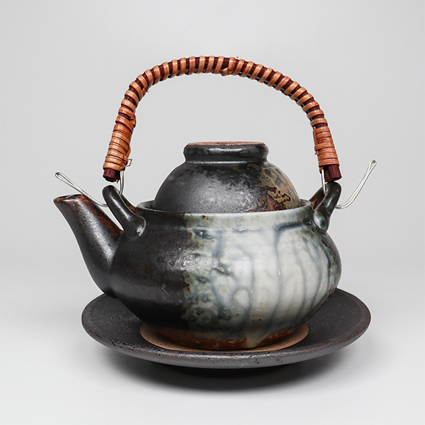 【萬古燒】下繪付備前 土瓶蒸 0.35L