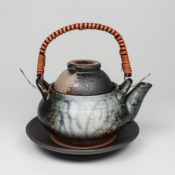 【萬古燒】下繪付備前 土瓶蒸 0.35L