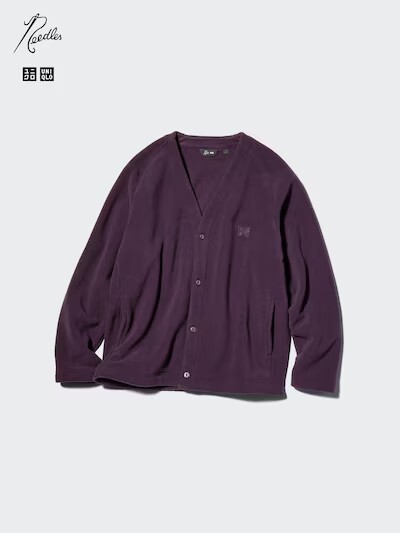 "代購" UNIQLO × Needles 法蘭絨寬鬆針織外套