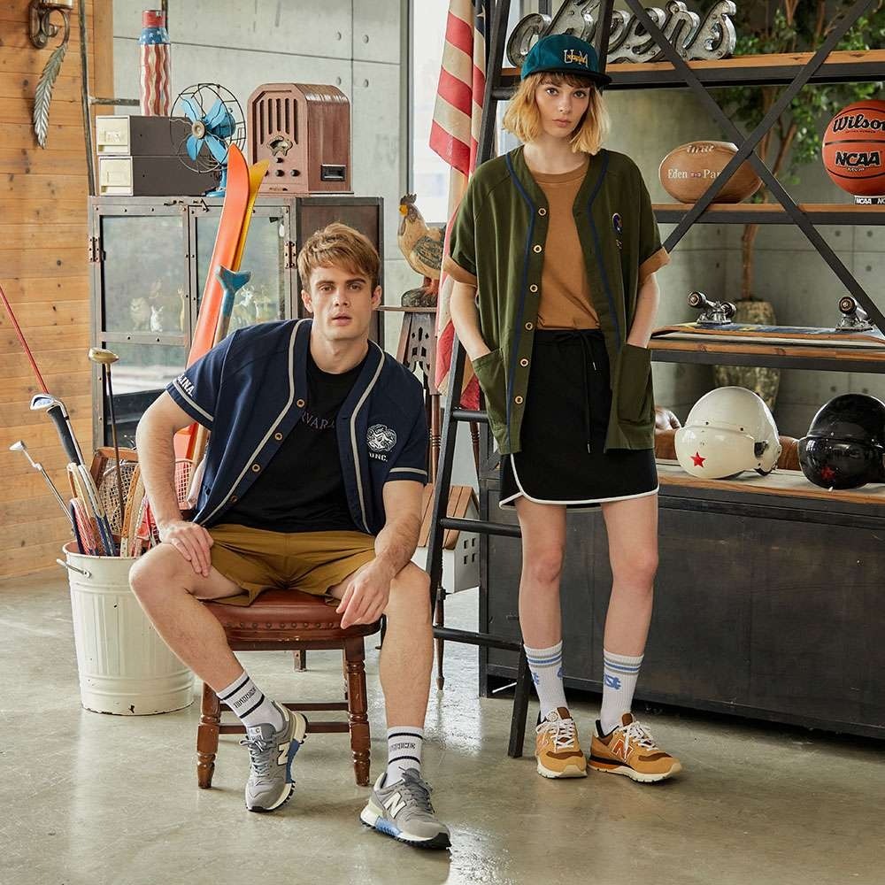 NCAA SKIRT 黑色 淺灰色 抽繩 口袋 包邊 運動 休閒 短裙【7322150】