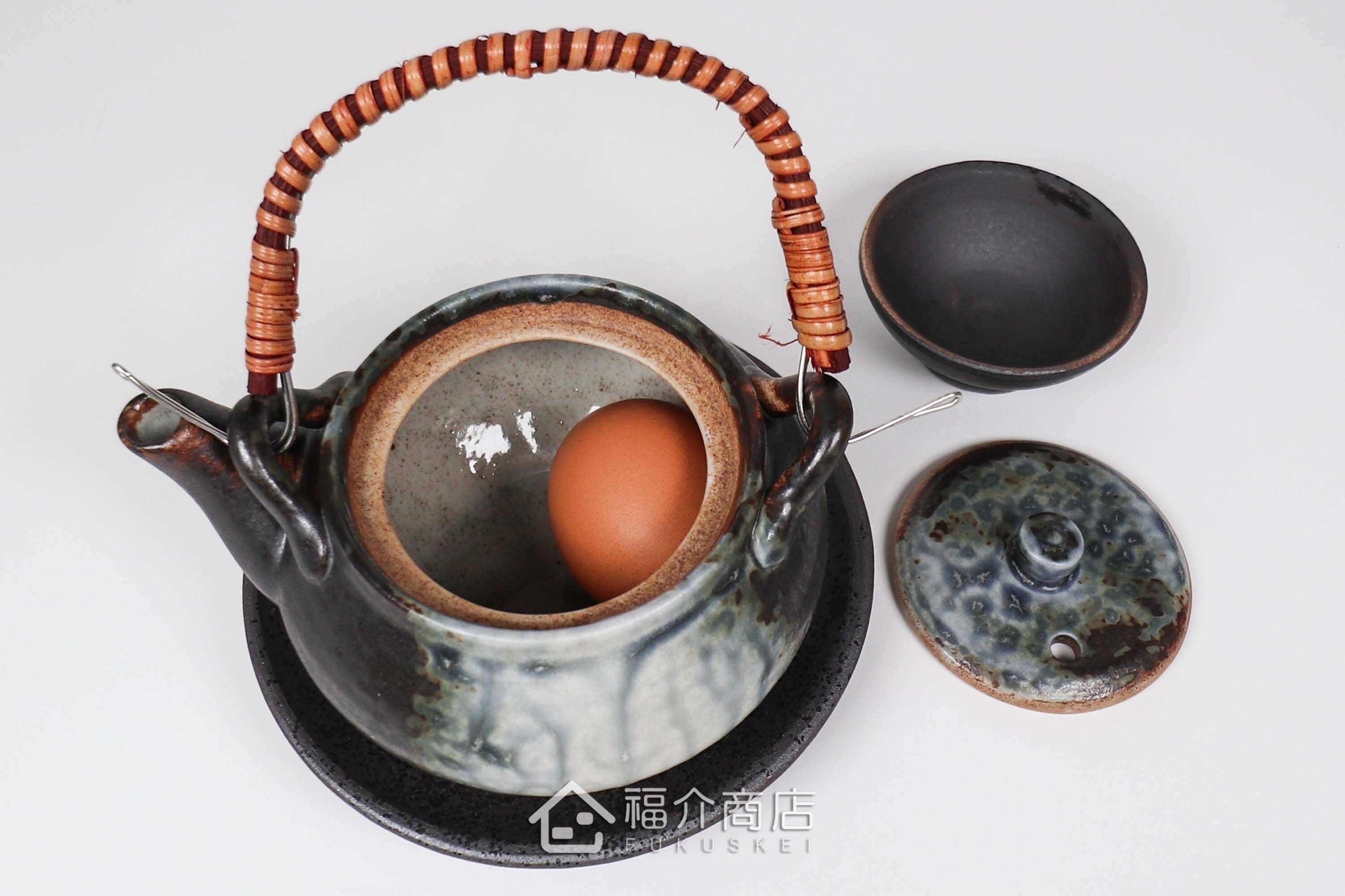 做日本傳統宴會料理土瓶蒸用的350ml陶壺