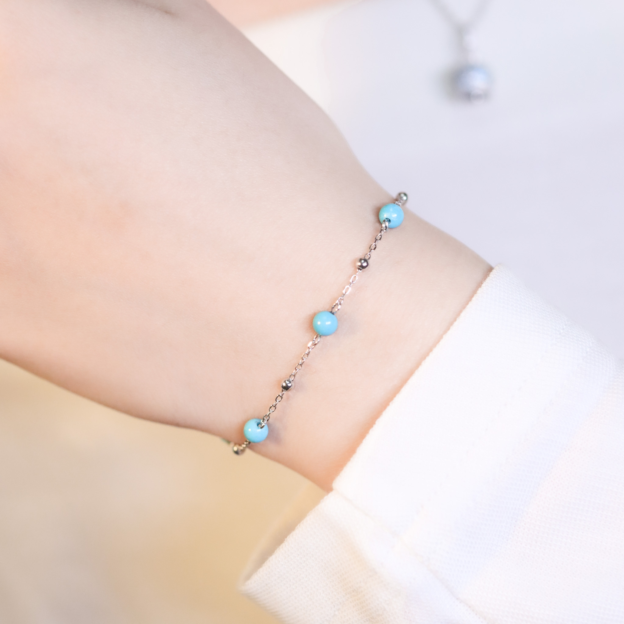 | 925純銀・厚鍍白金 | 森系手鏈 | BR1413 |