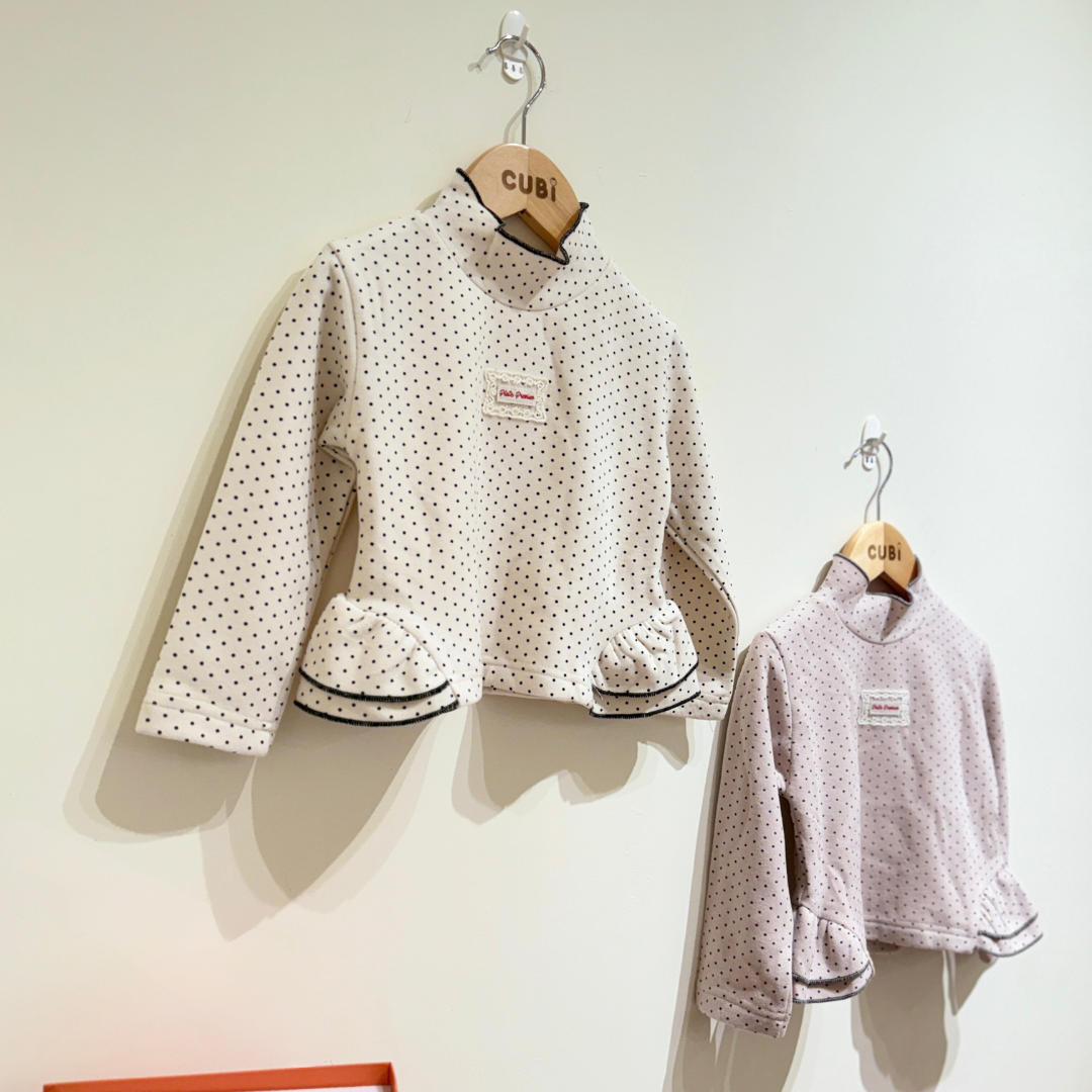 25秋 小點點設計感上衣（兩色）