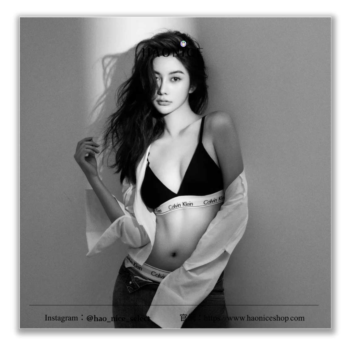 【HAO NICE】Jennie同款🔥Calvin Klein 經典標誌CK 細肩帶 三角後扣式內衣 吊帶比基尼