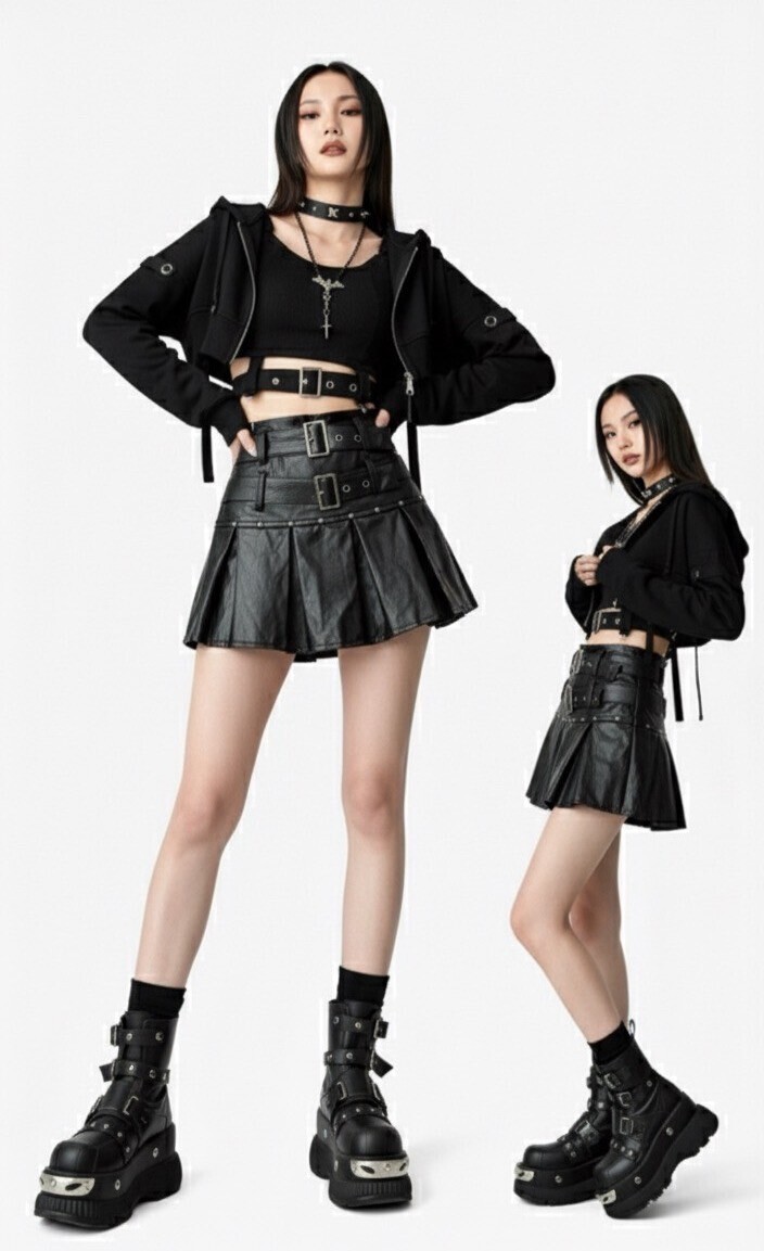 造型背心+短款連帽外套