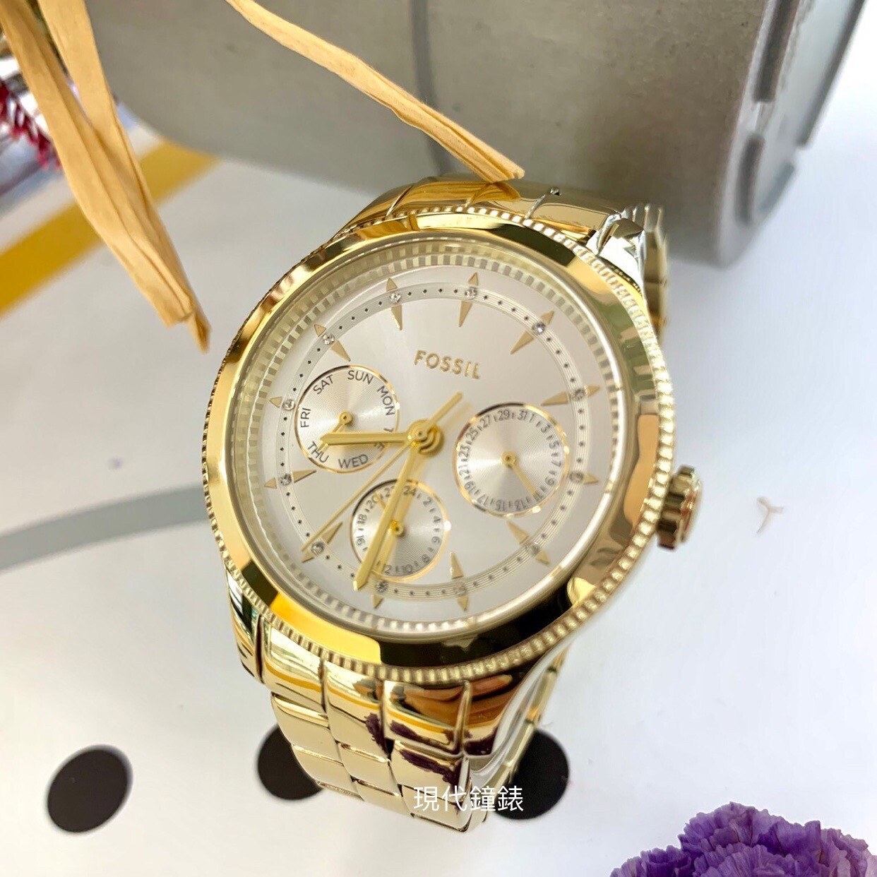 【FOSSIL】簡約三眼石英女錶  BQ3994 38mm 現代鐘錶