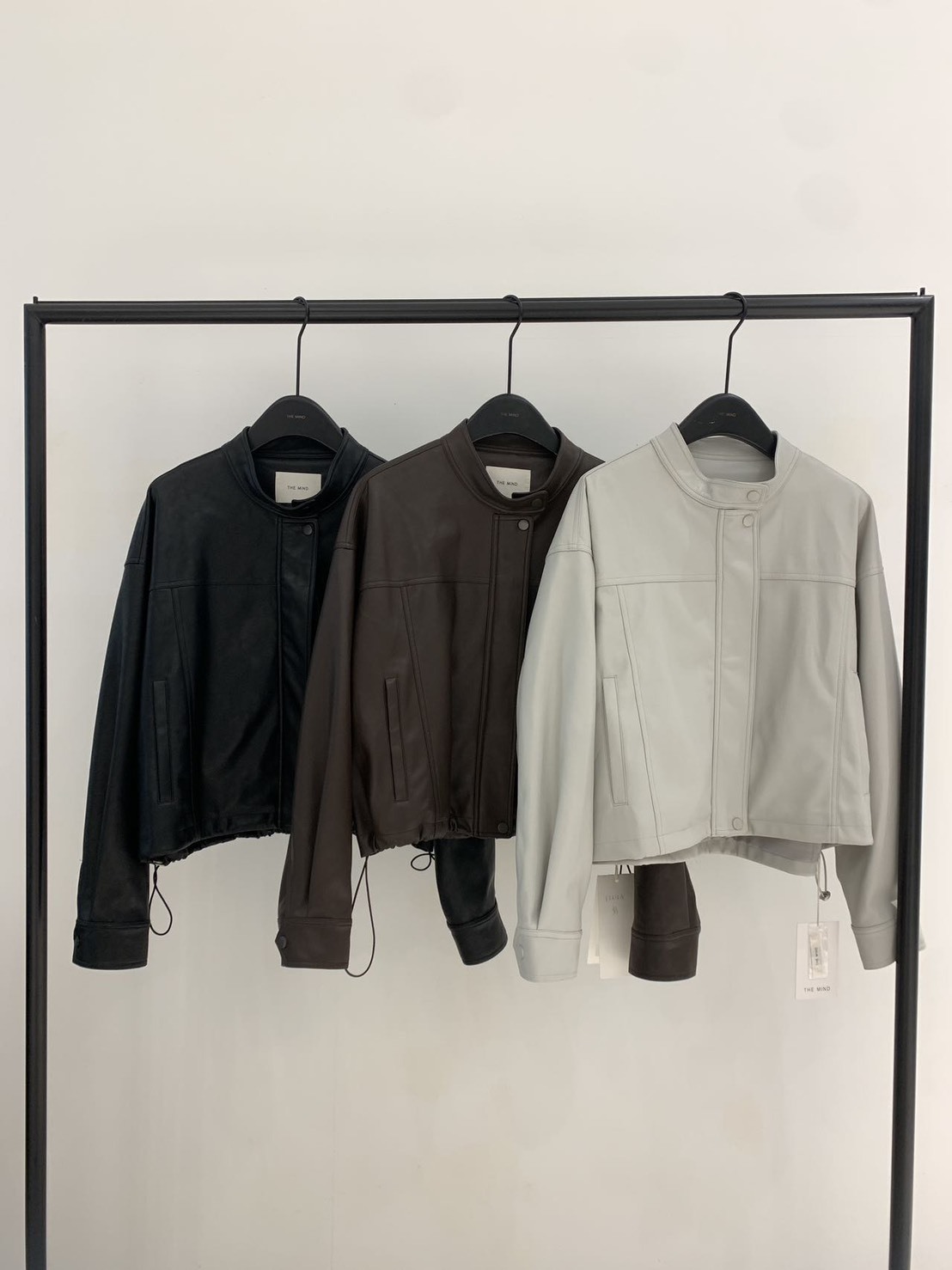 T5616韓國姐姐家/敲破碗的皮外套