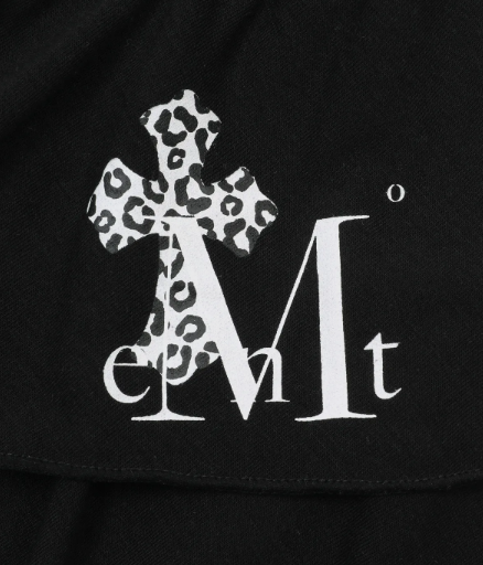 【代購】MUCENT 十字豹紋蛋糕裙 短裙 黑白 兩色 豹紋 十字架