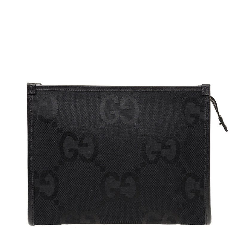 [E] GUCCI BLACK CLUTCH BAG, 699318FABGN-1000 (EGC147)