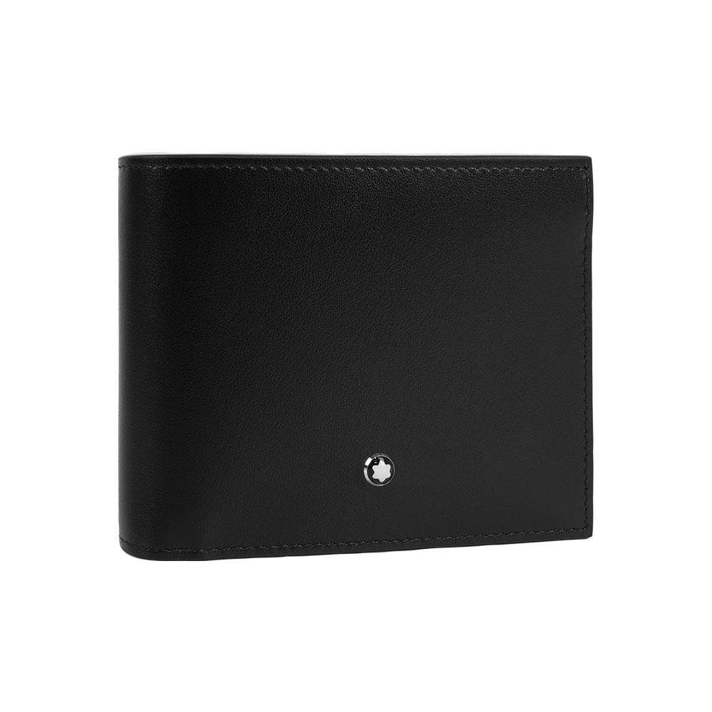 【Montblanc】Meisterstuck 大班系列6+2多卡式對開短夾(黑色)