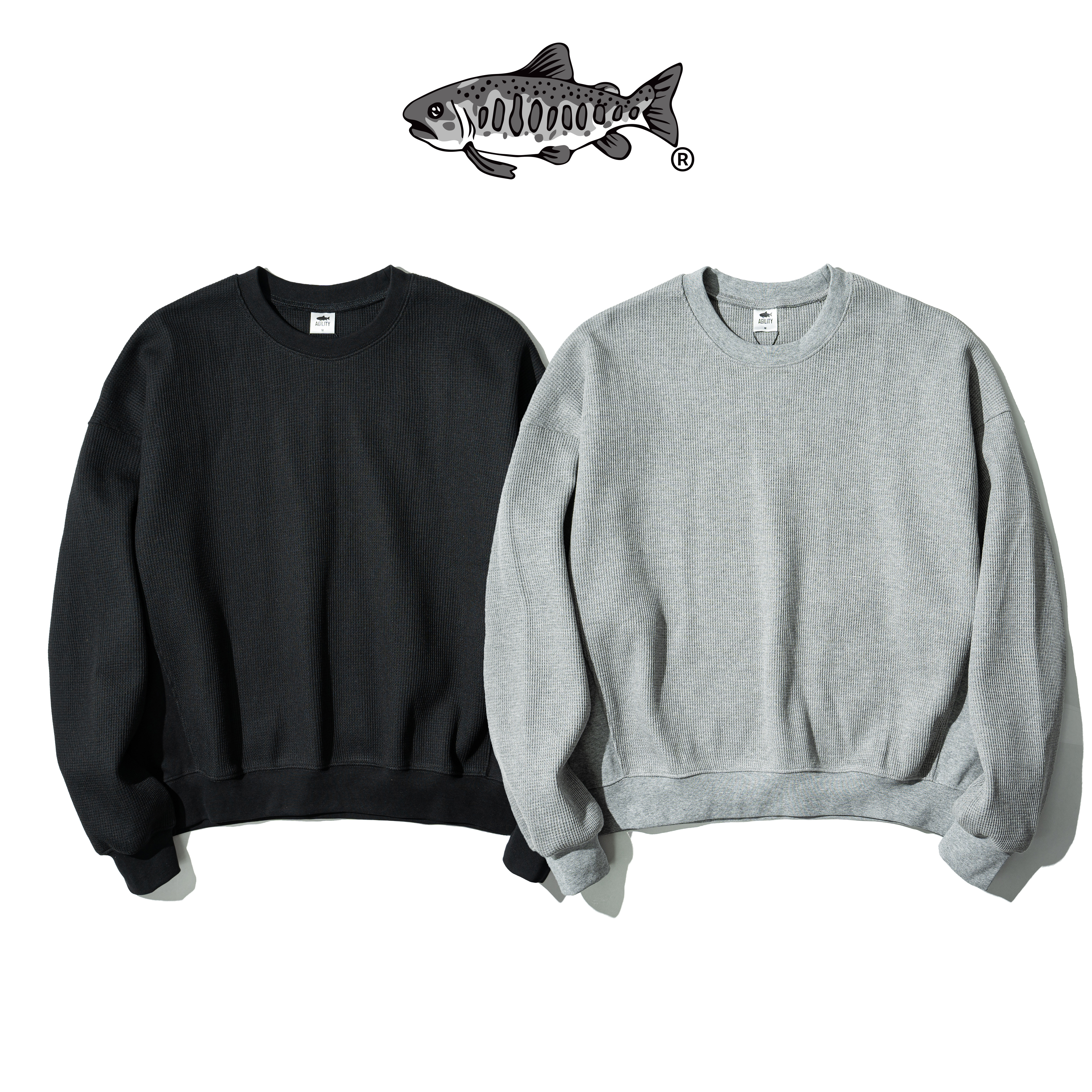 AGILITY Boxy Waffle Sweater 寬短版型 華夫格大學Tee [WS3]