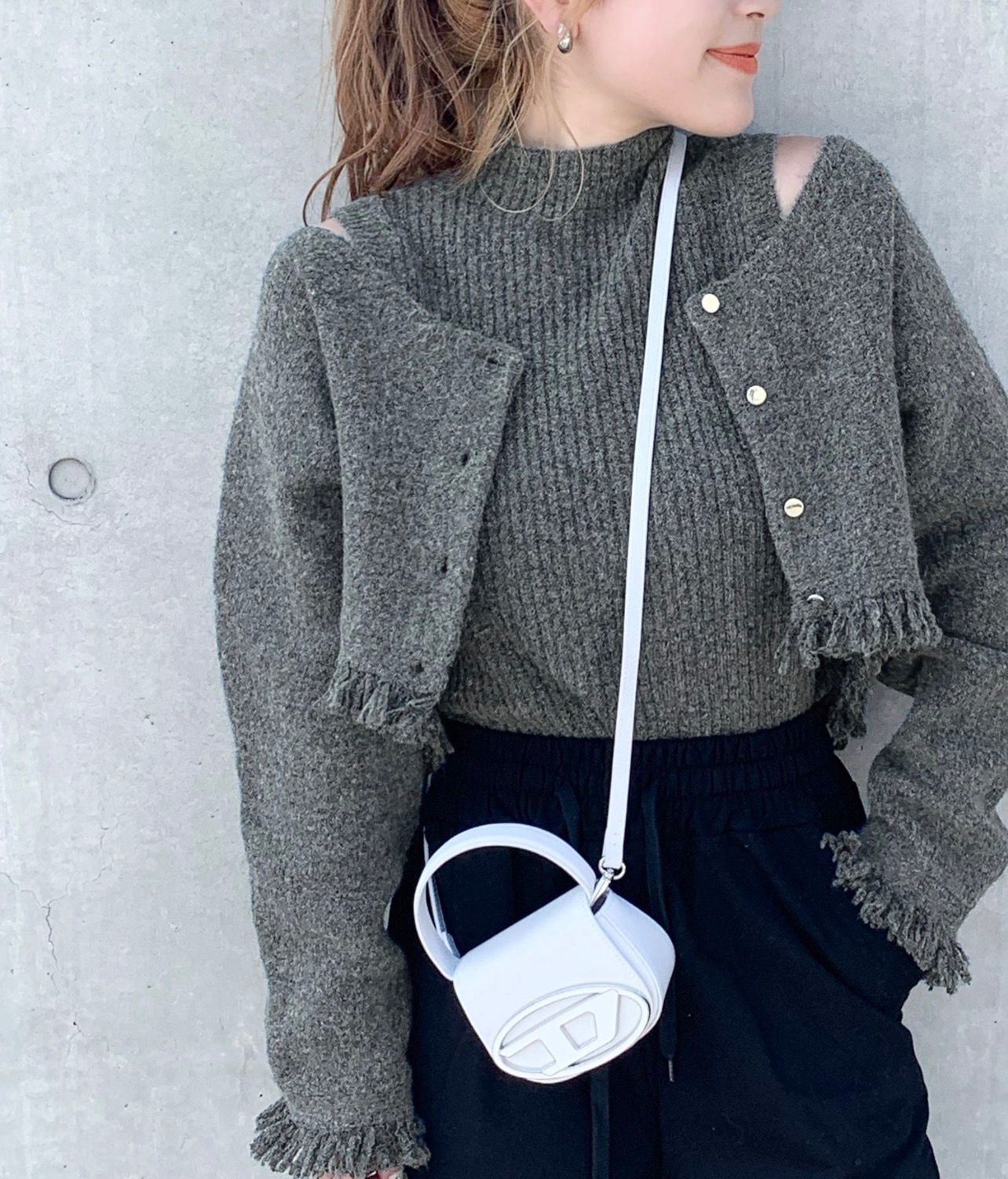 【預購】JN100203 mily bilet 女裝兩穿針織上衣