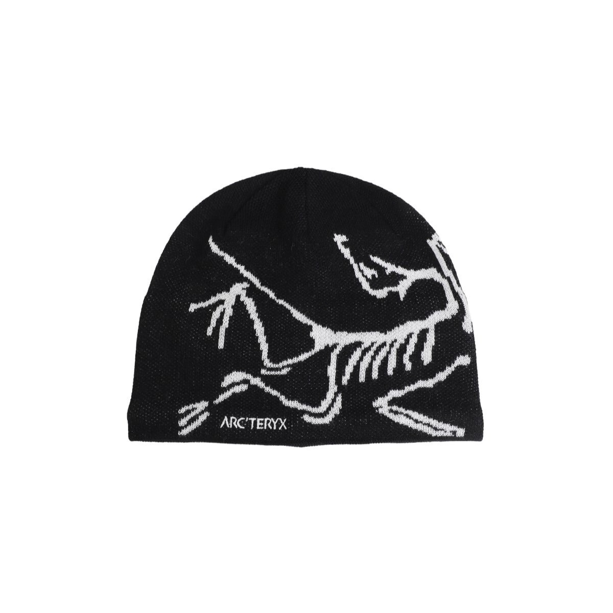 【現貨】Arc’teryx 始祖鳥 Logo 骨架毛線帽 毛帽｜保暖針織帽｜黑白配色