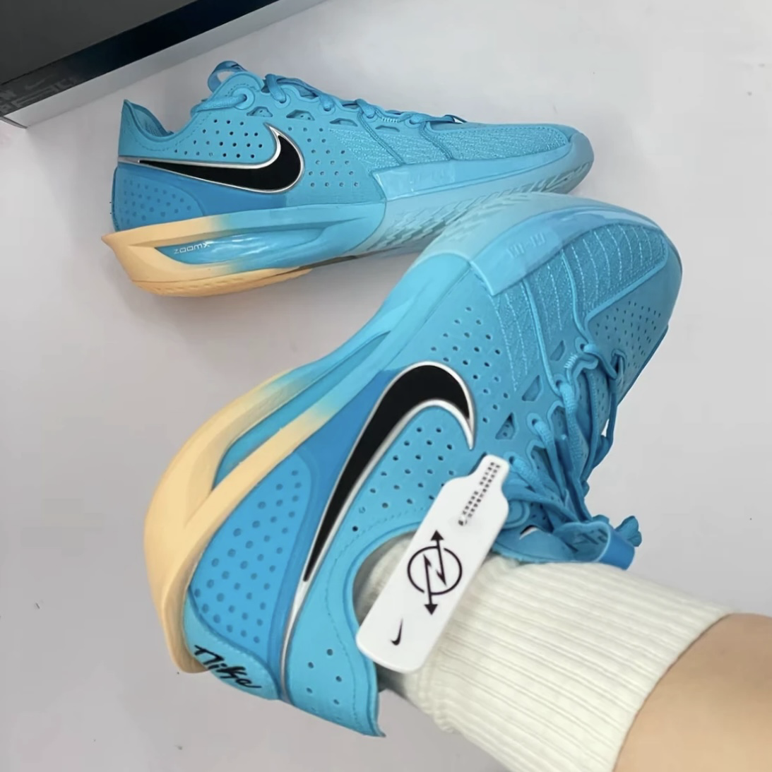 NIKE G.T. CUT 3 EP "Furious Blue" 藍橘 黑勾 抗扭 透氣 網布 緩震 實戰籃球鞋