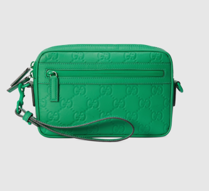 [E] GUCCI GREEN GG CROSSBODY BAG, 771293AAC0H-3727 (EGC104)