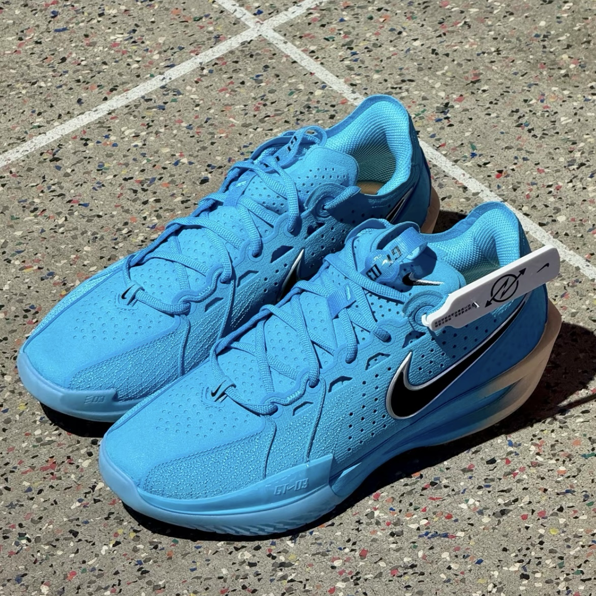 NIKE G.T. CUT 3 EP "Furious Blue" 藍橘 黑勾 抗扭 透氣 網布 緩震 實戰籃球鞋