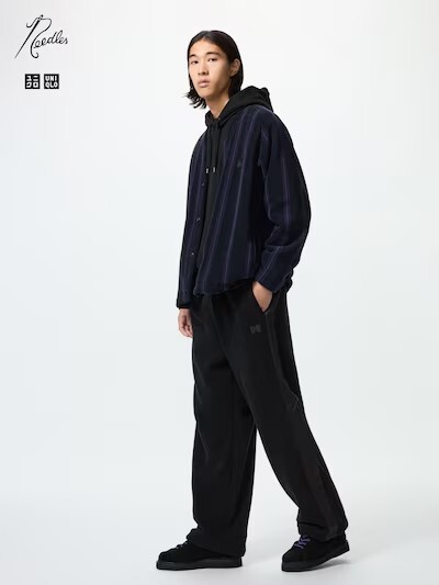 "代購" UNIQLO × Needles 法蘭絨寬版長褲