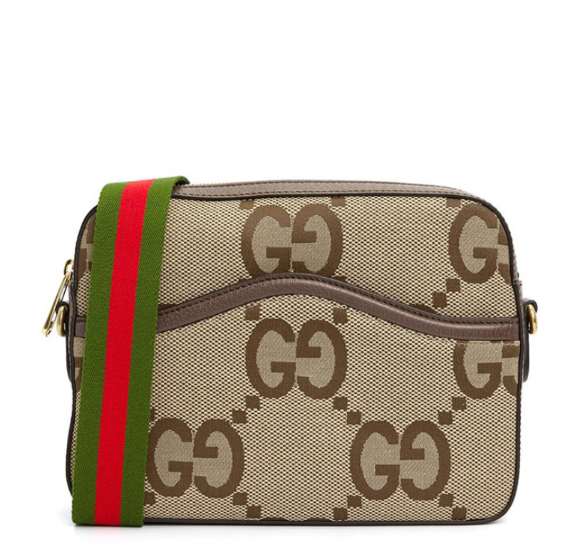 [E] GUCCI BROWN JUMBO GG CANVAS CROSSBODY, 675891UKMDG-2570 (EGC109)