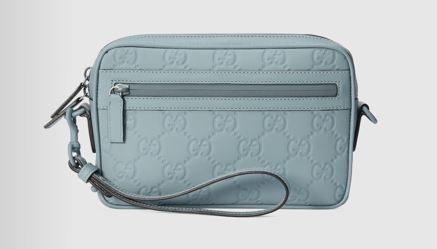 [E] GUCCI LIGHT BLUE GG CROSSBODY BAG, 771293AAC0H-4913 (EGC111)