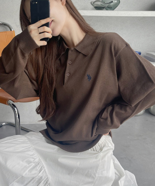 日本🇯🇵連線 U.S. POLO ASSN. 刺繡早秋針織POLO衫 刺繡 針織 長袖 簡約 運動風 POLO衫 7色(任買兩件711免運)/預購