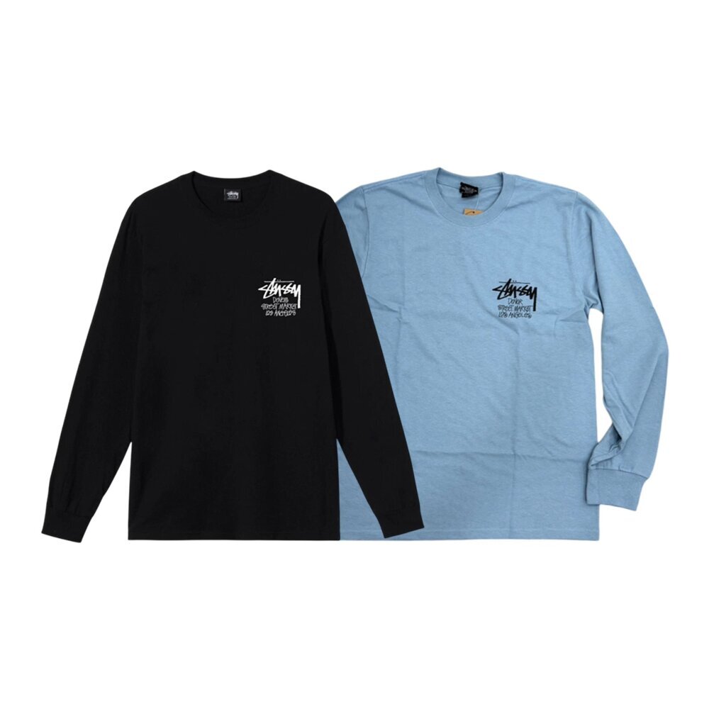 DSM x Stussy Stock Los Angeles Tee 黑/霧霾藍 長T 3993993