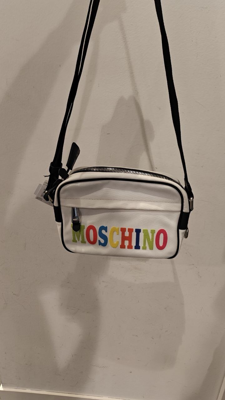 [E] MOSCHINO WHITE MEN'S CLUTCH BAG, 221Z1T743182162001 (EM11)