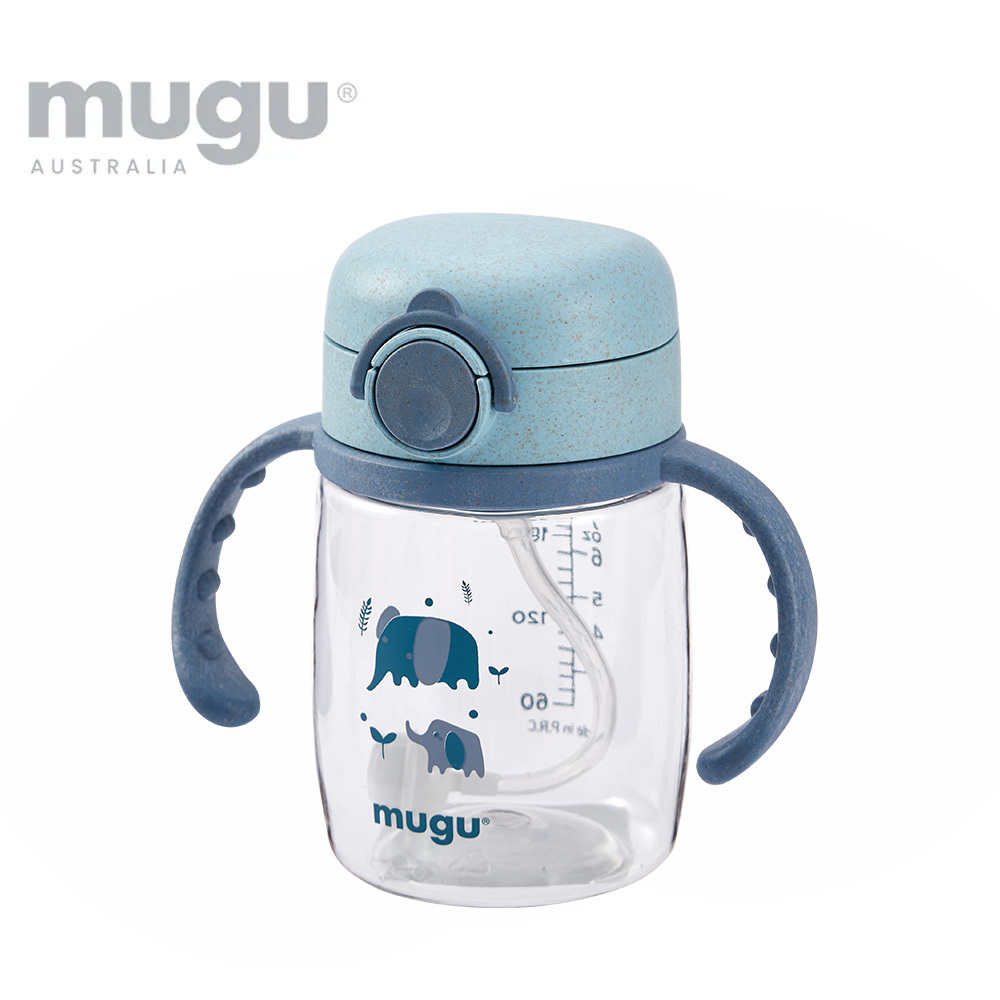 mugu 小麥纖維 Tritan 重力球學習杯 220ml / 350ml (多款可選)