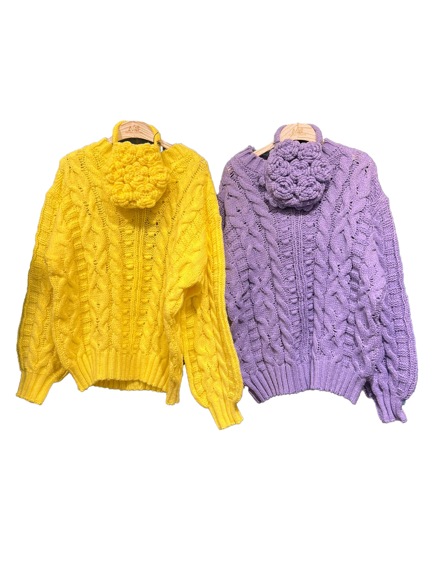 [訂貨] *需約10天到貨*] Macrame 毛衣 & 袋 套裝 KOR0215 - (1002live) F047A - 黃色 / F048A - 紫色