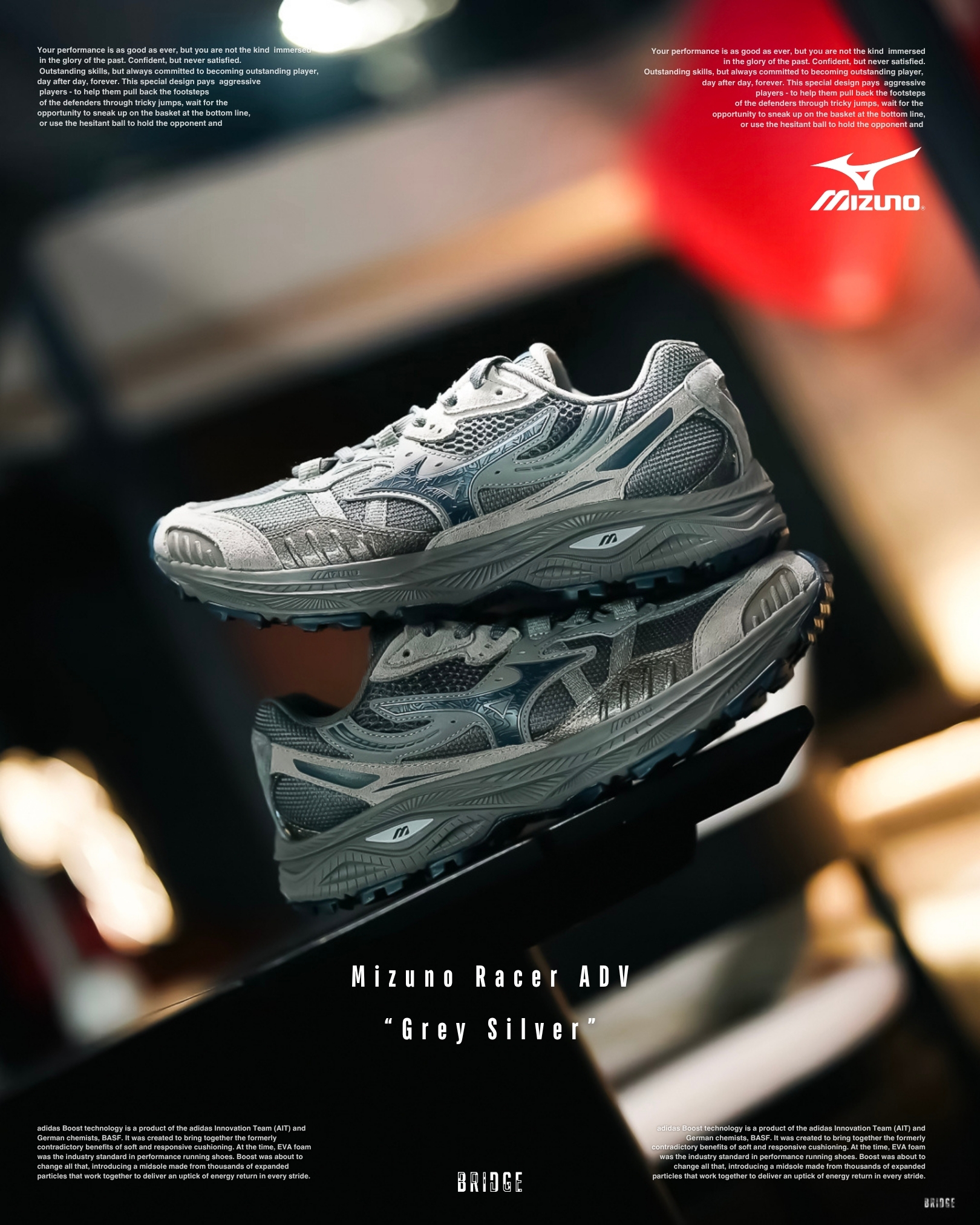 『帶你感受秋季氛圍 🍁』Mizuno Racer ADV “Grey Silver” D1GH241204