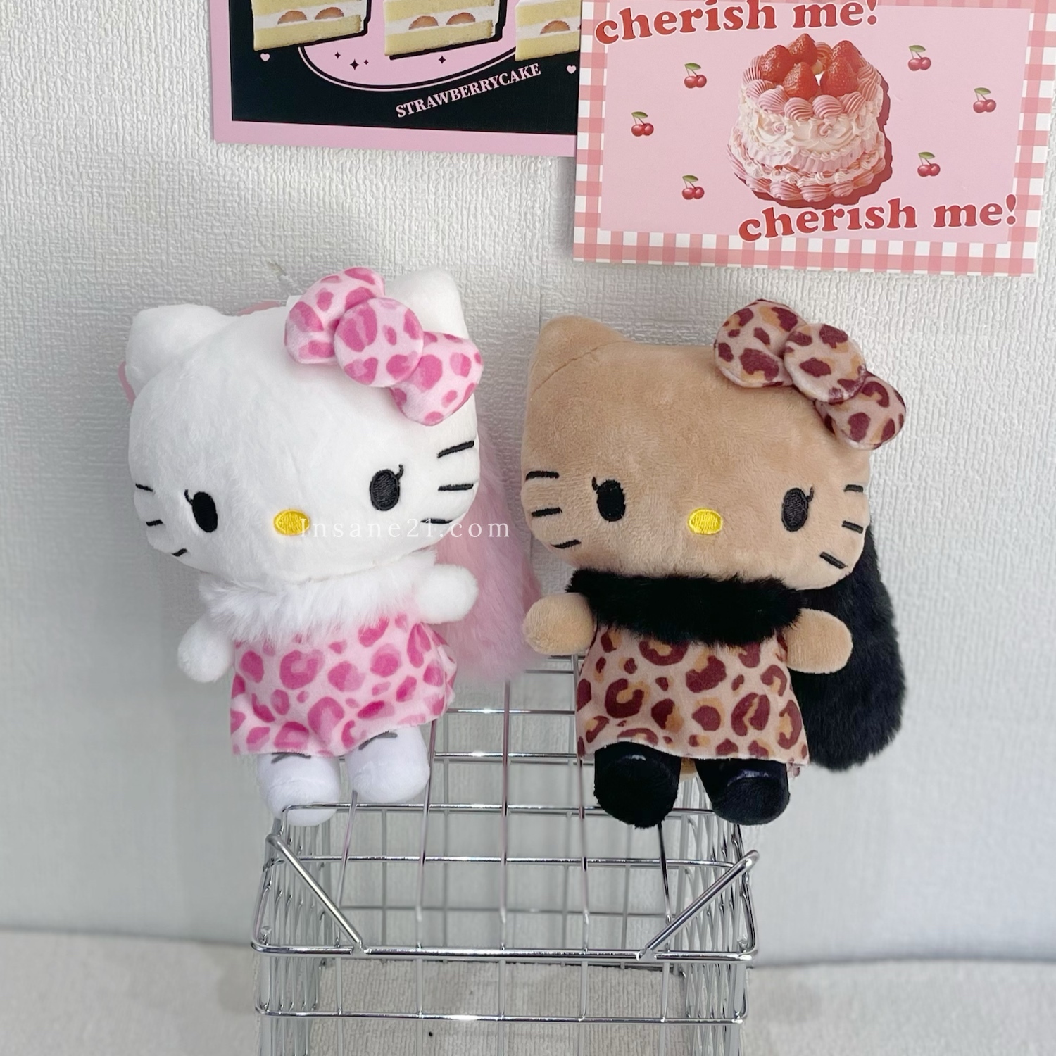 SANRIO HELLO KITTY 豹紋 條紋服 貴婦 尾巴造型 凱蒂貓 三麗鷗