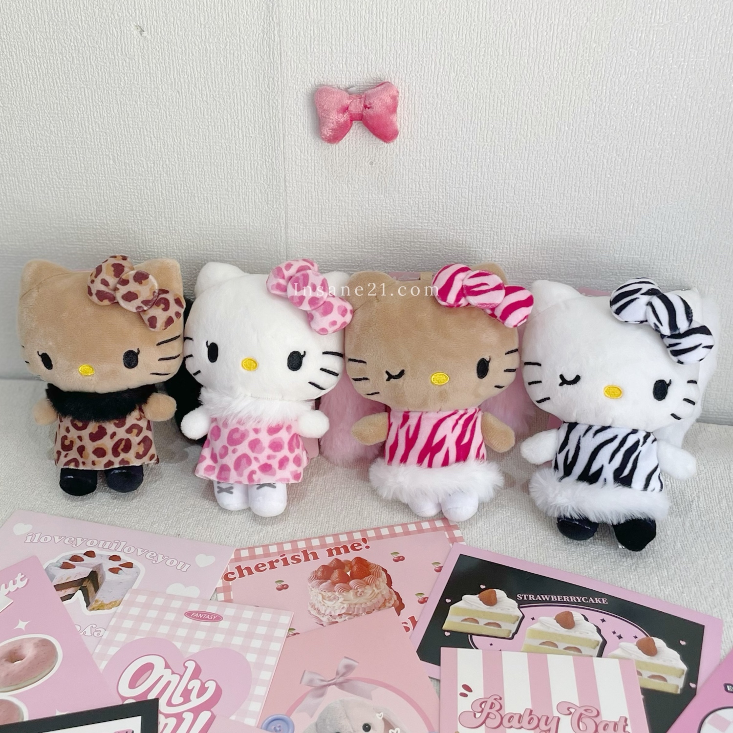 SANRIO HELLO KITTY 豹紋 條紋服 貴婦 尾巴造型 凱蒂貓 三麗鷗