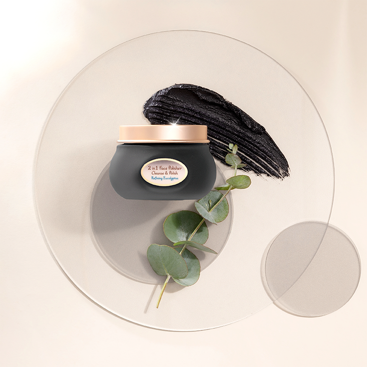 二合一臉部磨砂膏-死海黑礦泥尤加利125ml