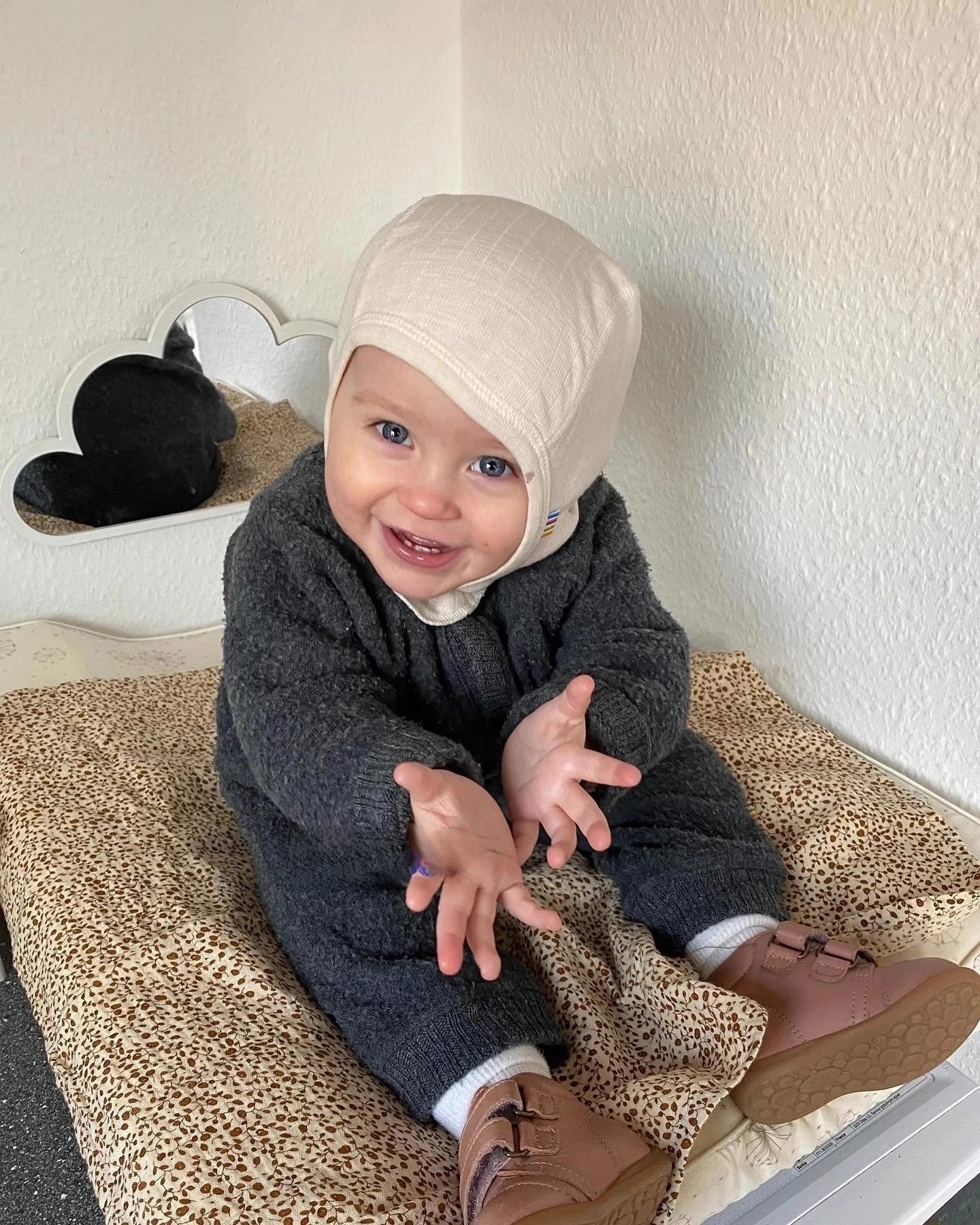 Fleece zipper Romper