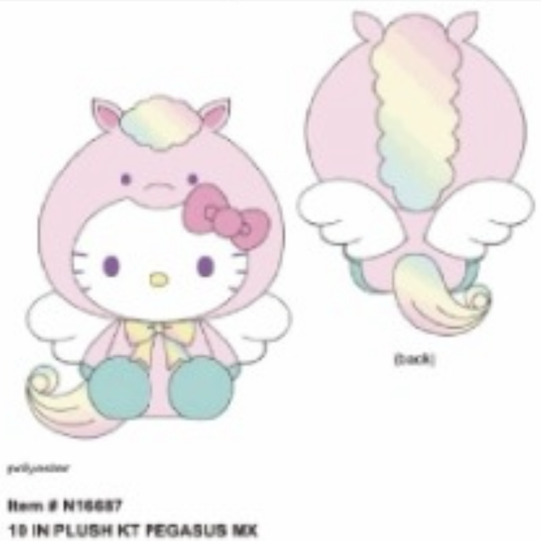 美版 Sanrio 彩色飛馬系列 - 10吋公仔