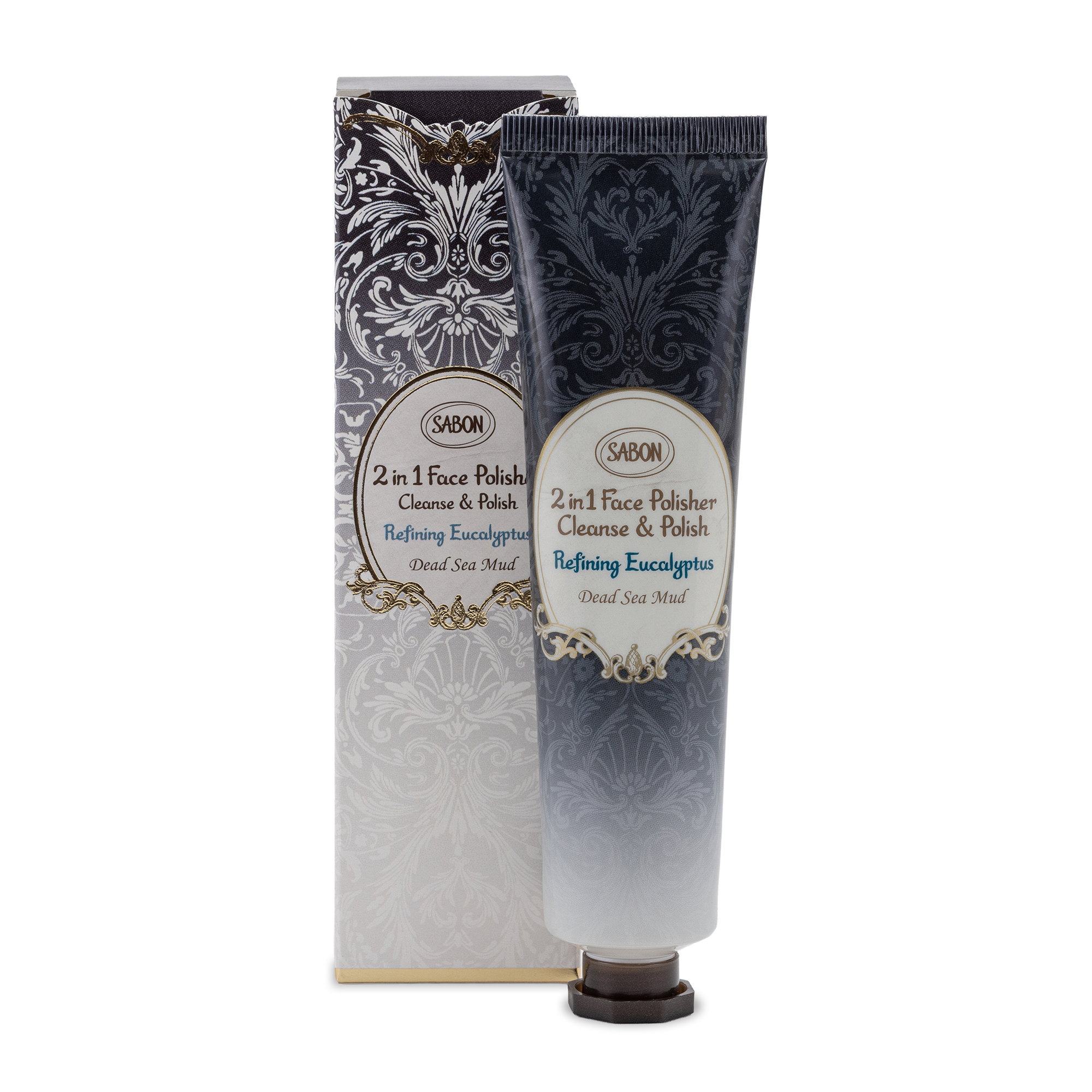 二合一臉部磨砂膏-死海黑礦泥尤加利60ml