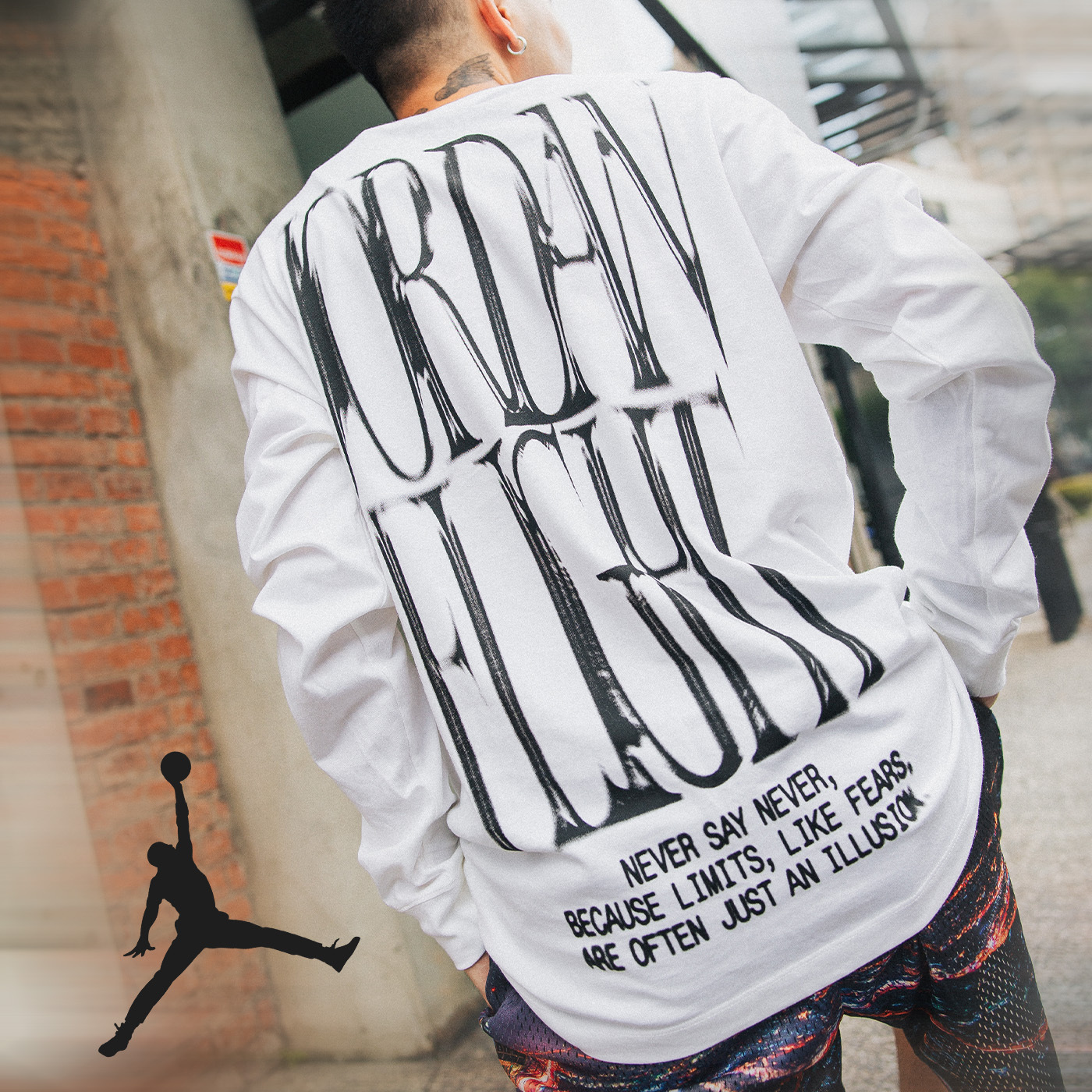 JORDAN 男款 長袖T恤 透氣 運動 休閒 圓領T恤【FZ1935-100】