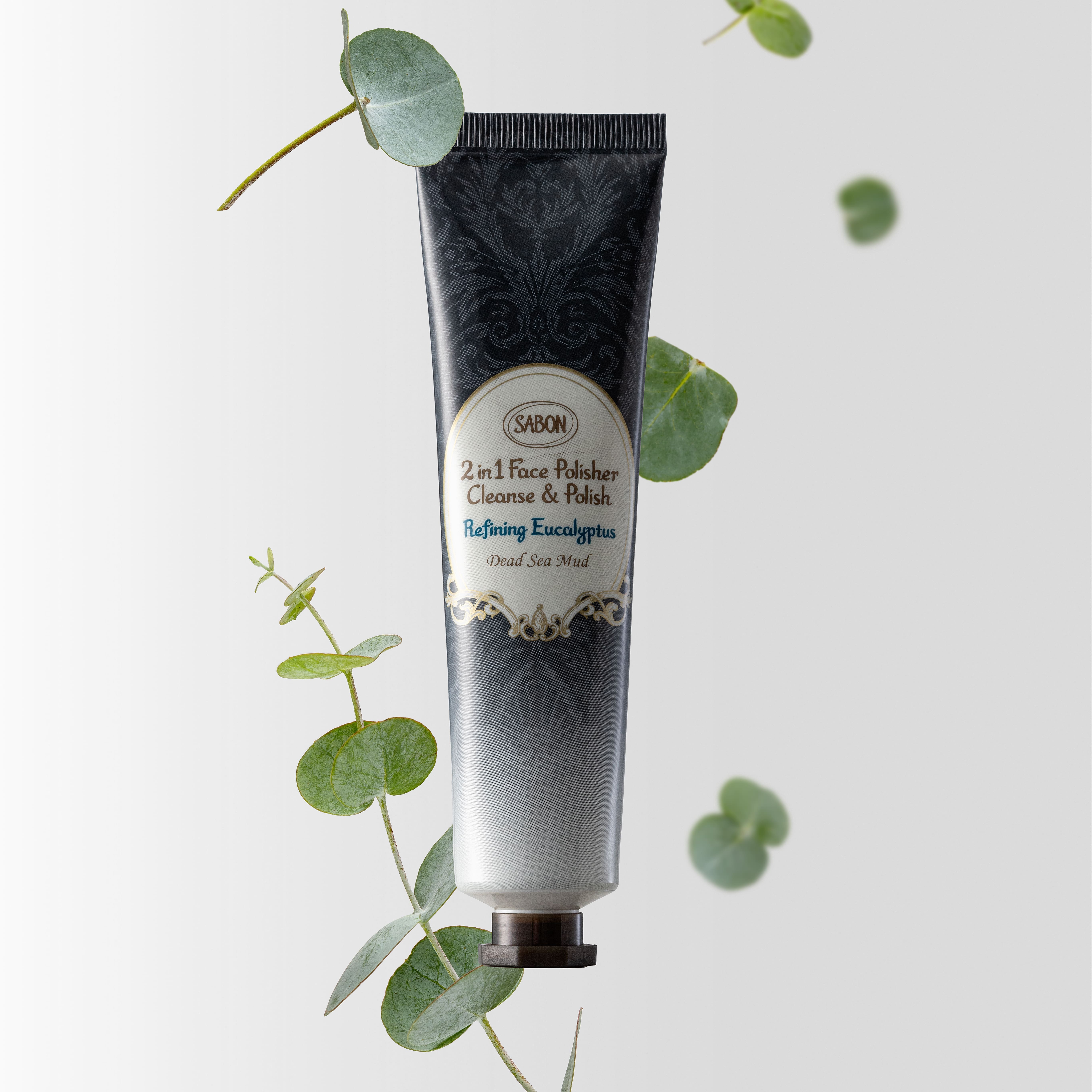 二合一臉部磨砂膏-死海黑礦泥尤加利60ml