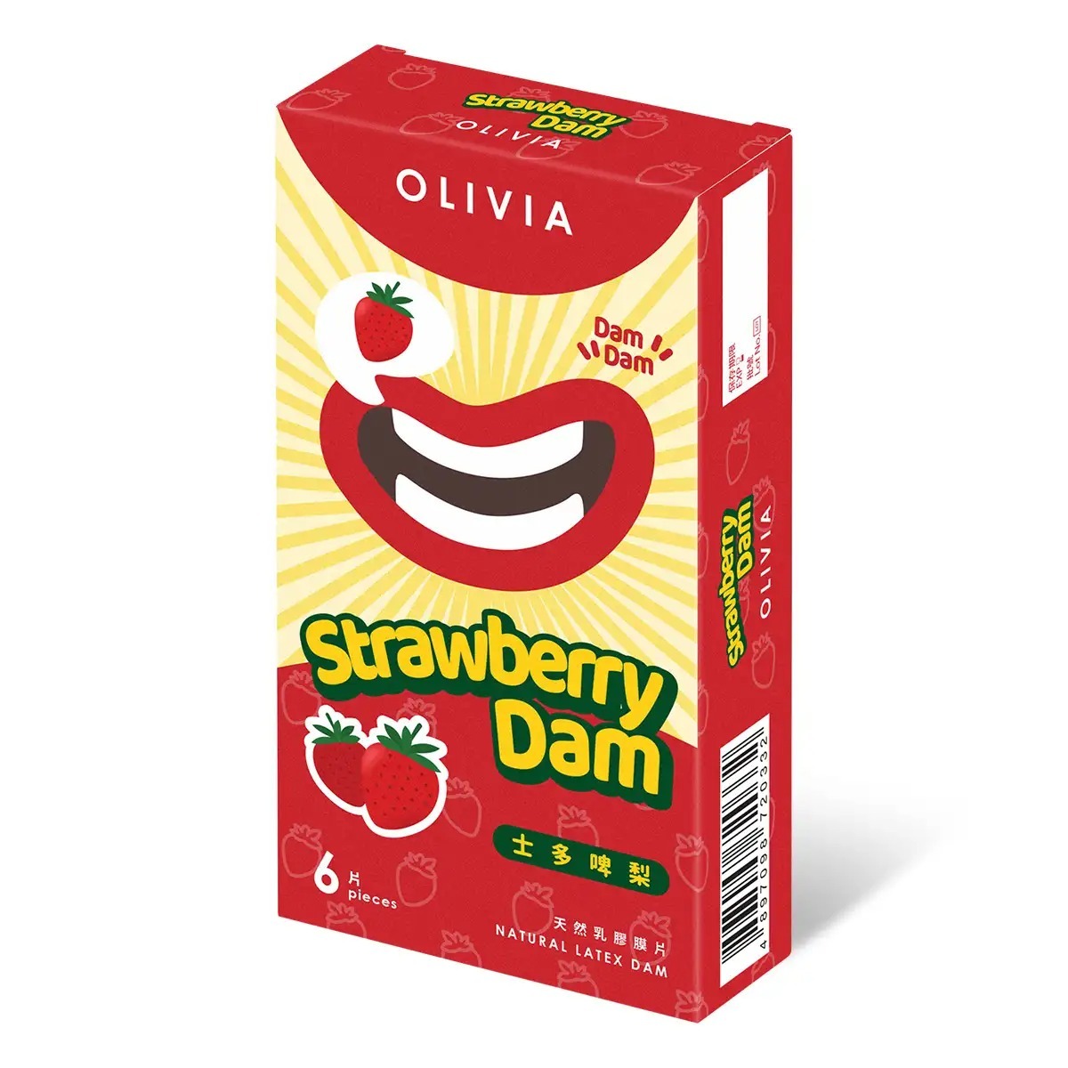奧莉維亞 Olivia 草莓香味 6 片口交膜片