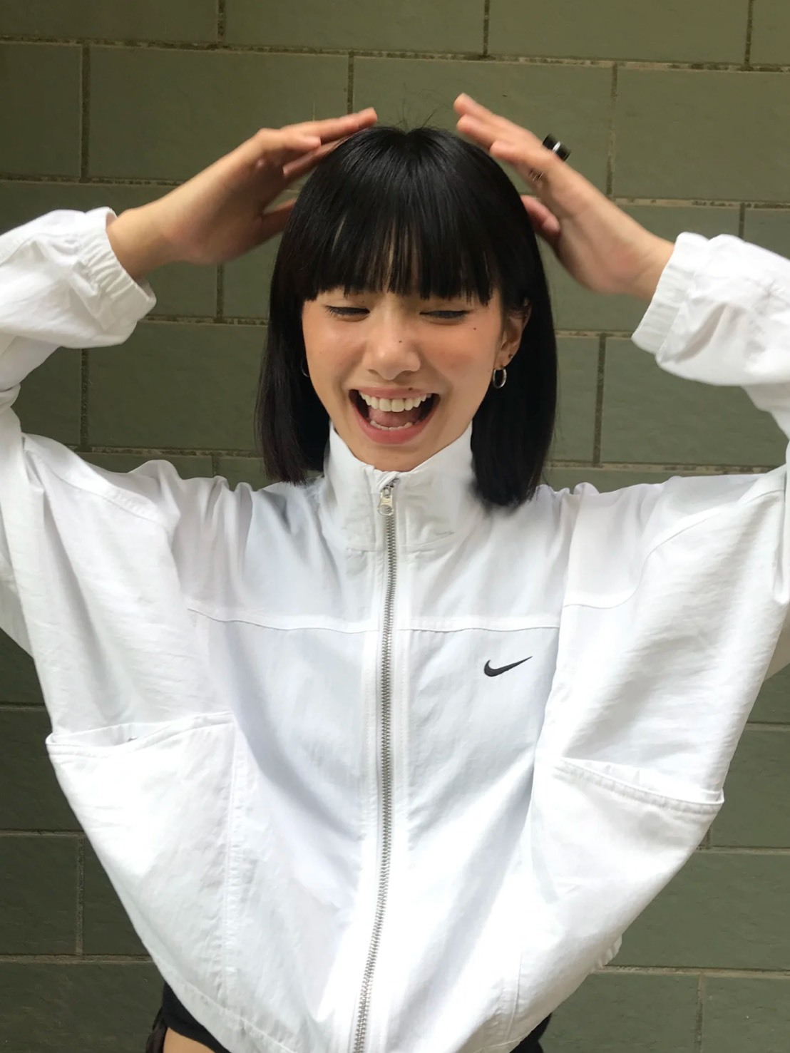 NIKE 抗UV 立領 刺繡 外套