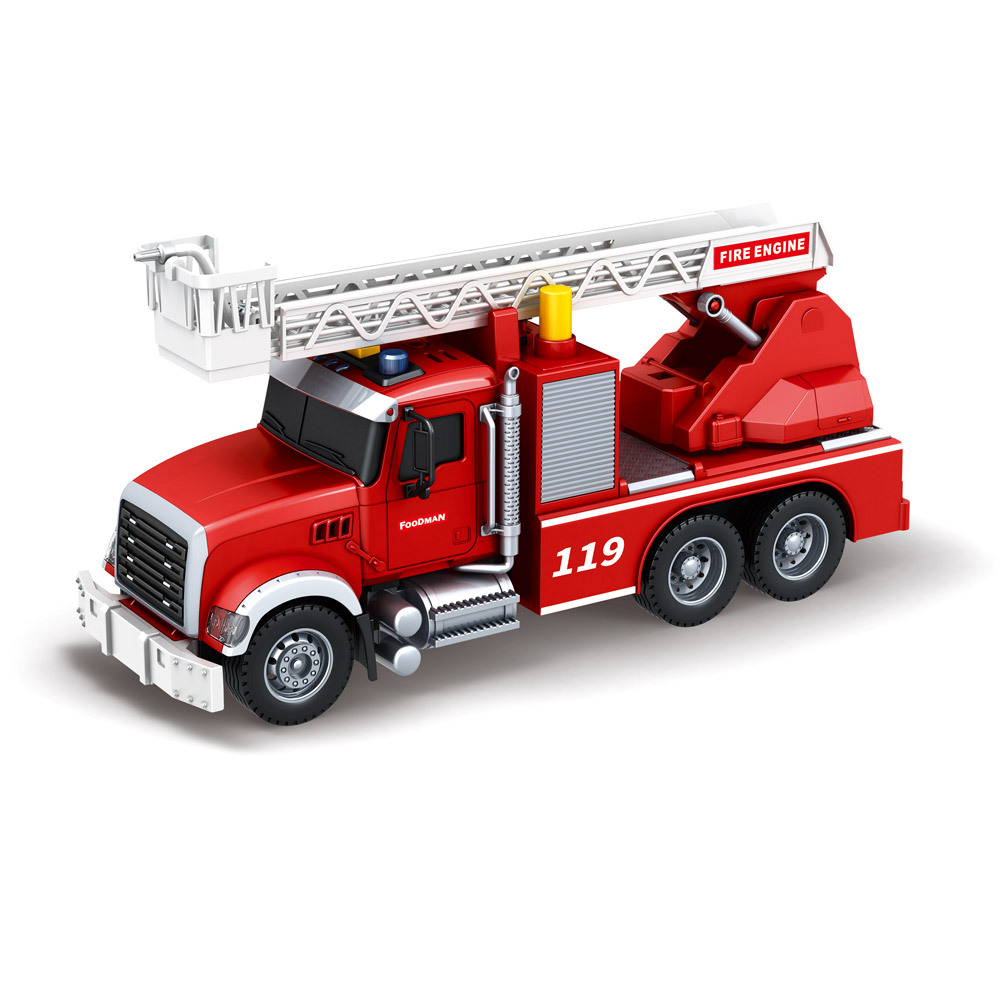 FOOD超人擬真聲光消防雲梯車