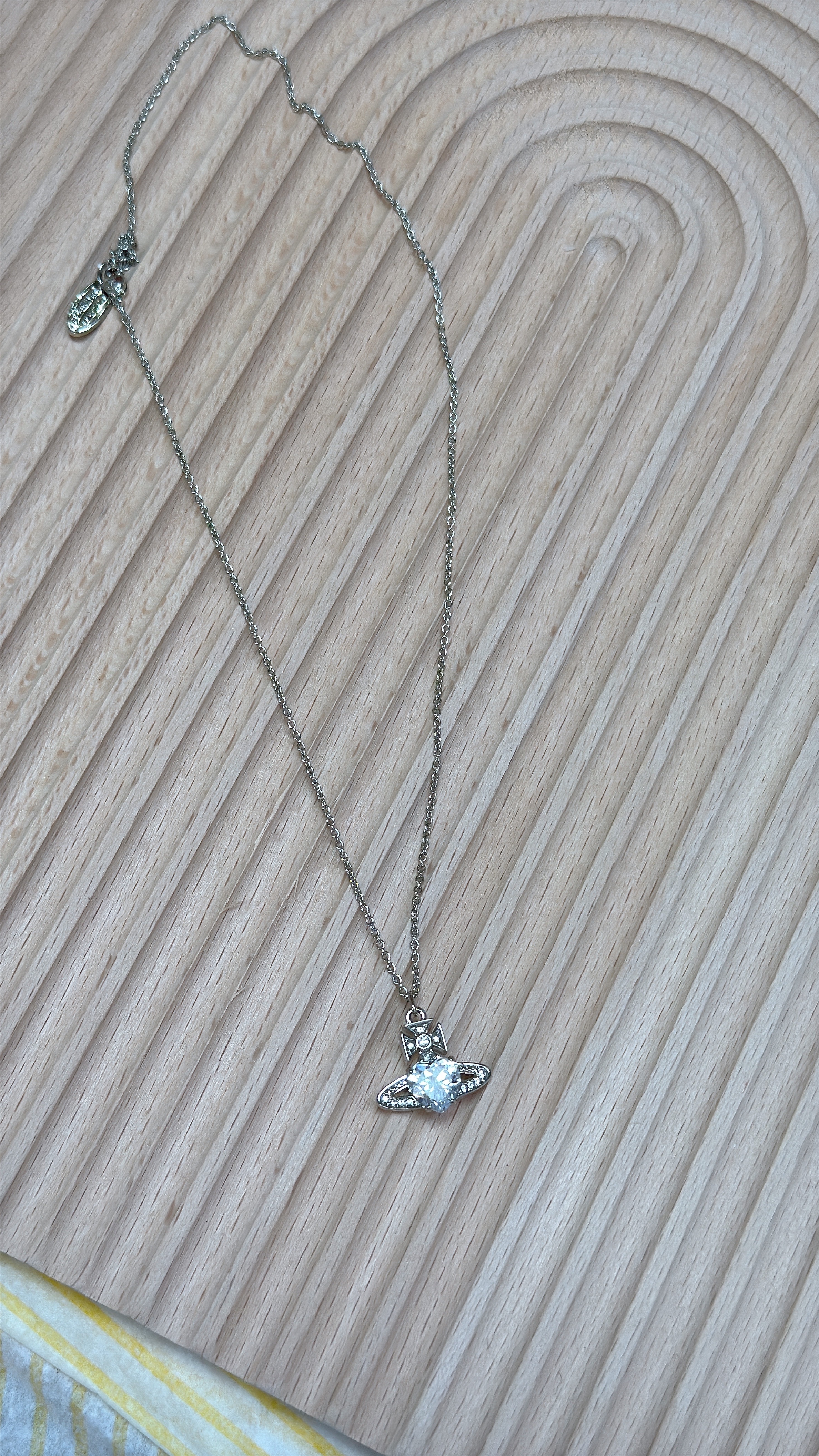 Westwood 心形水晶頸鏈