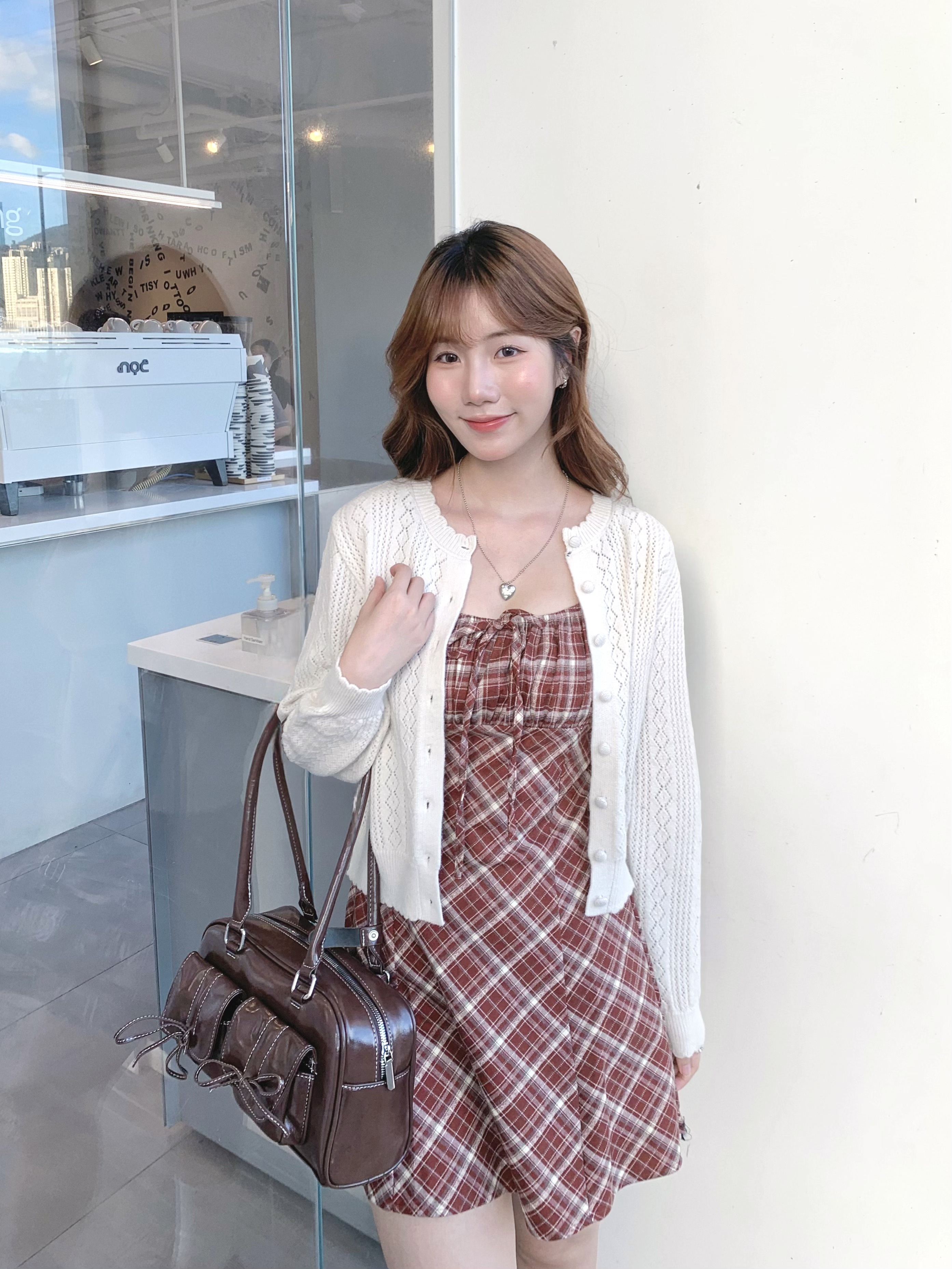 （停產）A0243｜大容量明線蝴蝶結保齡球皮袋