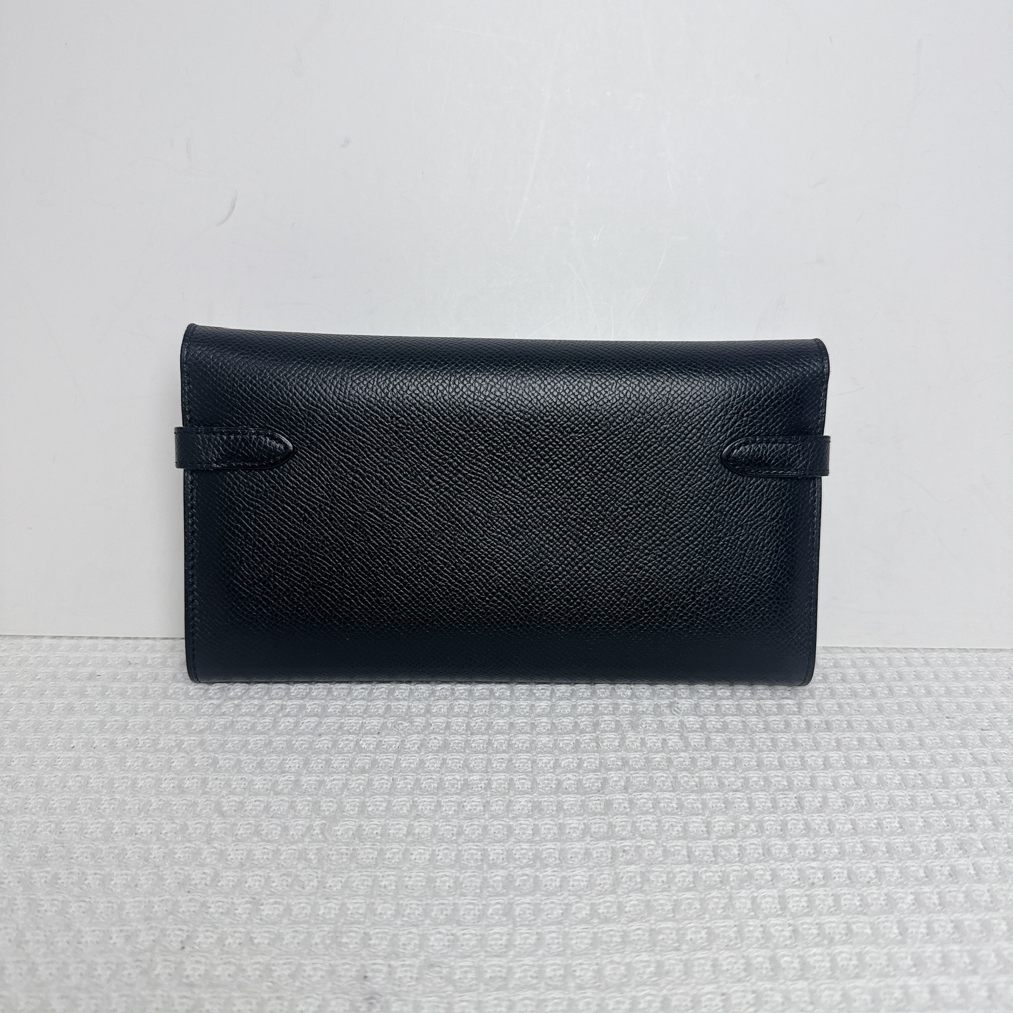 Hermes Kelly Wallet - Noir / Shw