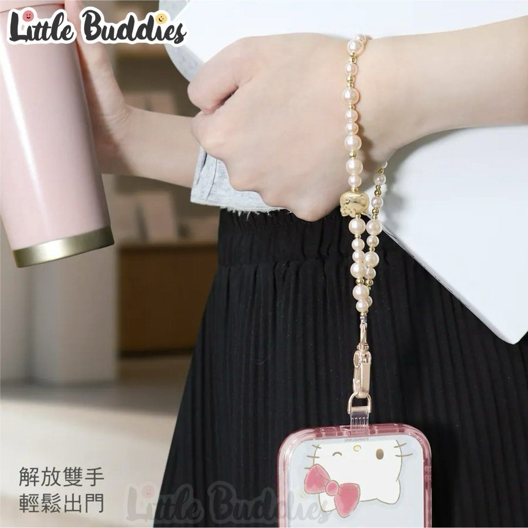 台灣 GARMMA x Sanrio 珍珠吊飾手機防丟掛繩