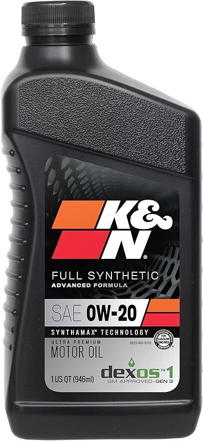 K&N 104105  0W20 Full Synthetic Motor Oil (1qt.)