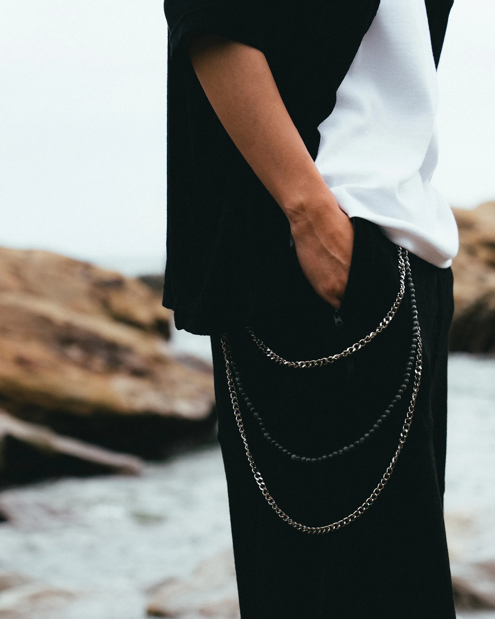 idealism x Recovery｜ID25981– IDRC Trouser chain (Silver)