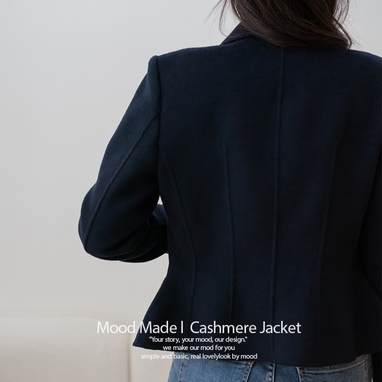 當日出貨 Mood made │ Premium Hand made 高級訂製雙排釦腰身英倫短版手工大衣