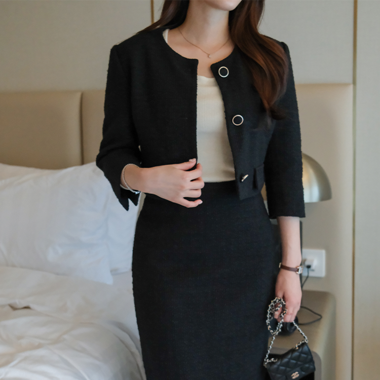 🚀當日出貨 Isla高級貴氣小香風外套 / 長裙 ( 2 colors)