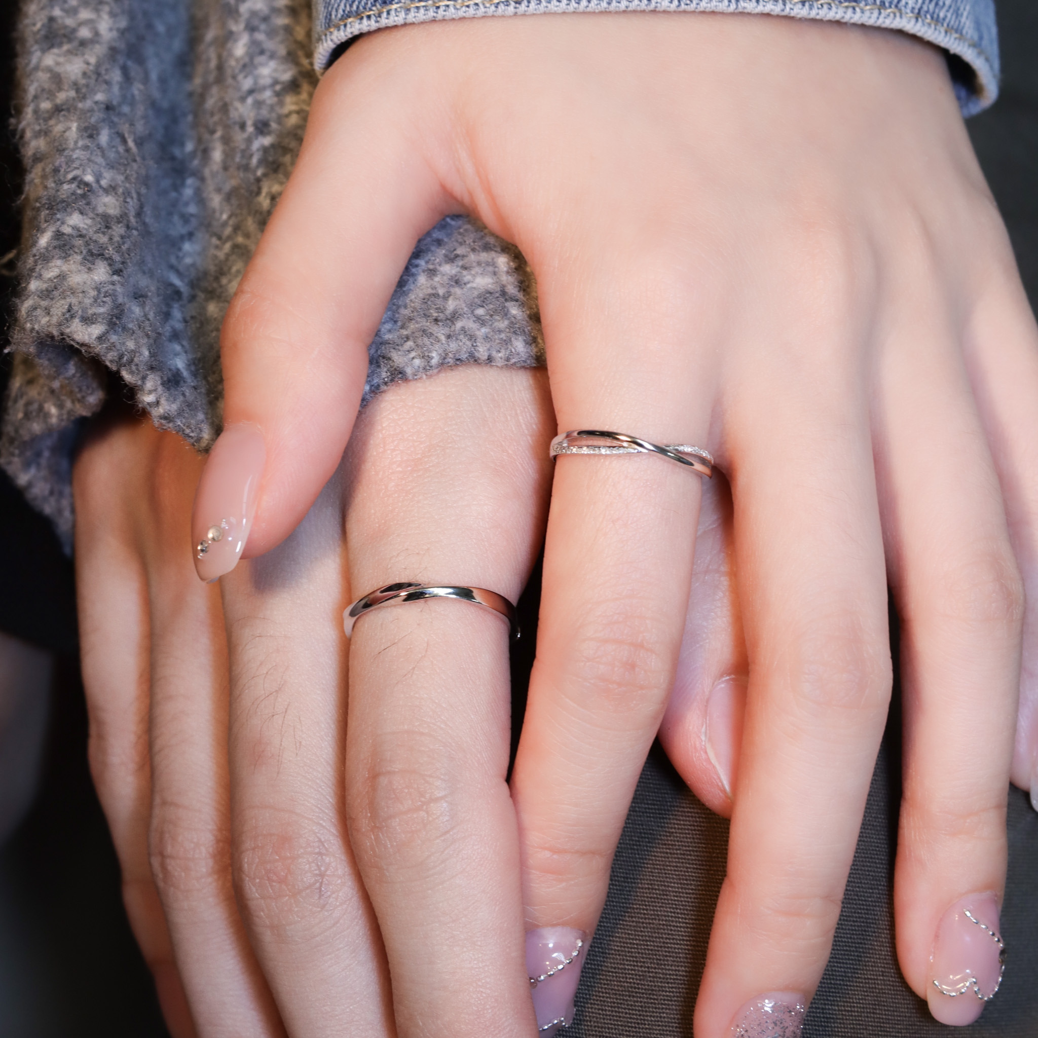 | 925銀・白金 | 轉身遇見你情侶戒指 （男款 /女款）  | RI0833 |