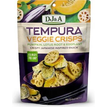 DJ&A Tempura Veggie Crisps 70g